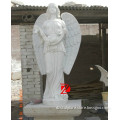 High Quality White Marble Statue Angel With Wing